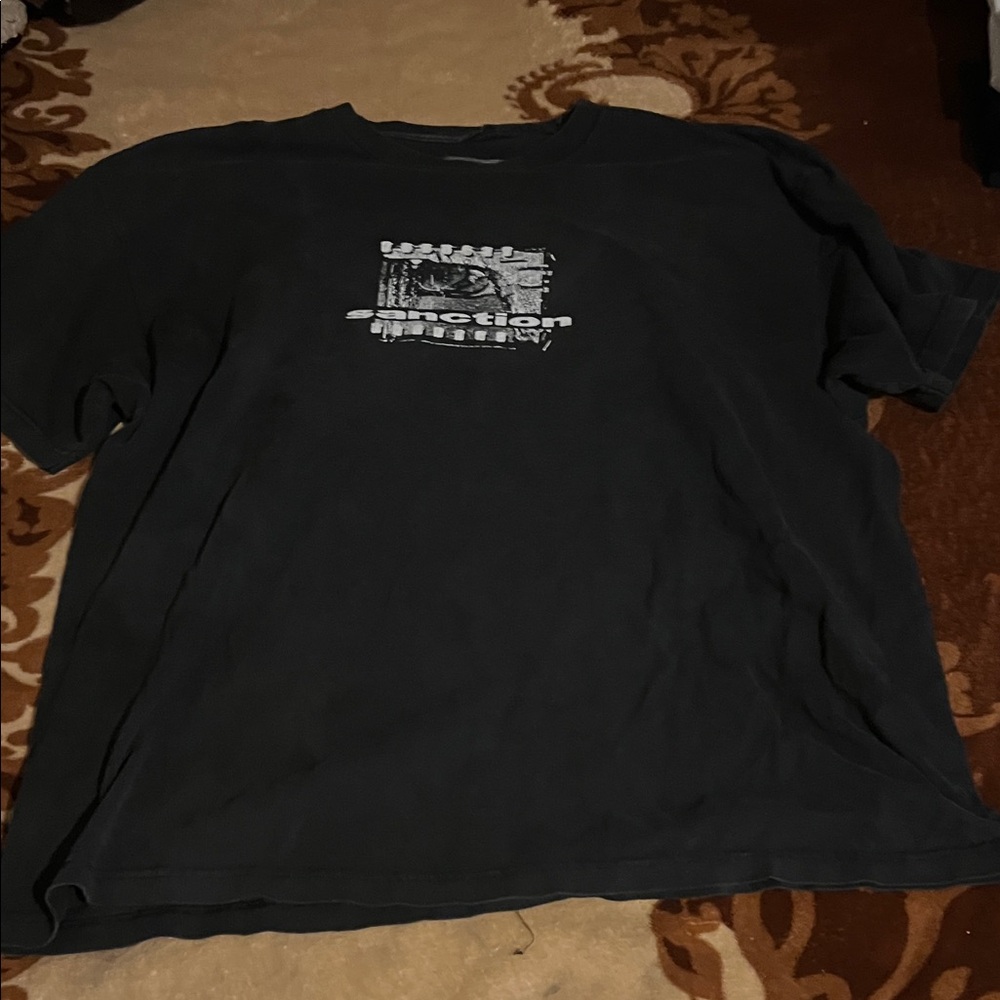 Sanction vtg black washed tee